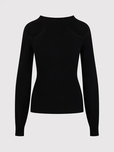 Federica Tosi Cut-out Sweater In Black