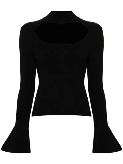 Federica Tosi Cut-out Sweater In Black