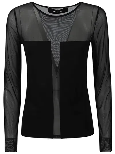 Federica Tosi Long Sleeve Top In Black