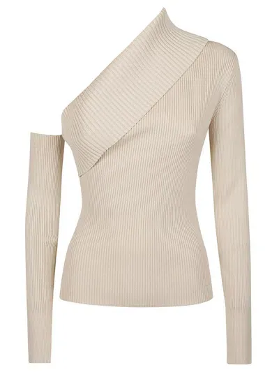 Federica Tosi Asymetrical Sweater In White