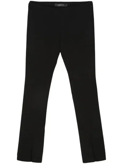 Federica Tosi Trousers With Slit On The Front In Black