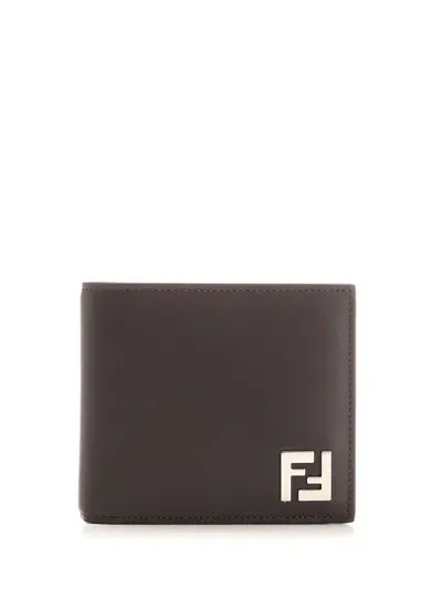 Fendi Bifold Ff Wallet In Brown