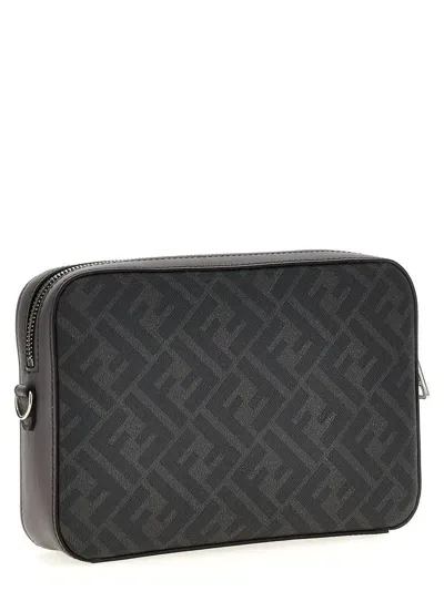 Fendi 'camera Case Diagonal' Crossbody Bag In Gray