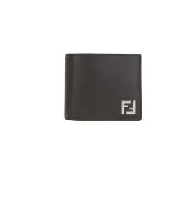 Fendi Ff Bi-fold Wallet In Brown