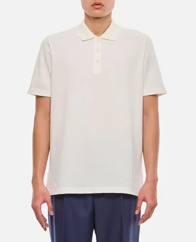 Fendi Ff Piquet Polo In White