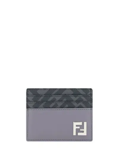 Fendi Ff Squared Card Holder In Multi