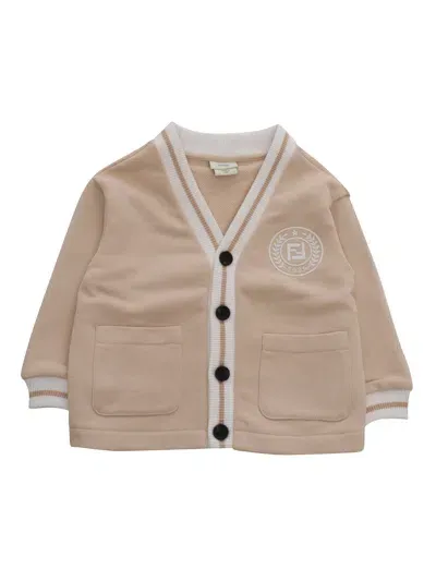 Fendi Jr Cardigan In White