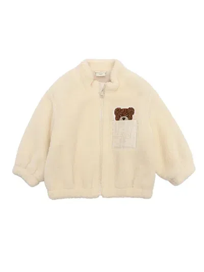 Fendi Jr Teddy Jacket In White