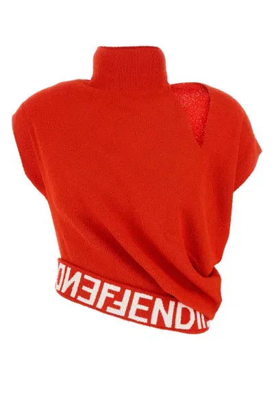 Fendi Knitwear In Red