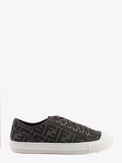 Fendi Man Sneakers Man Brown Sneakers