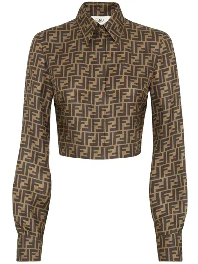 Fendi Shirt Clothing In Brown