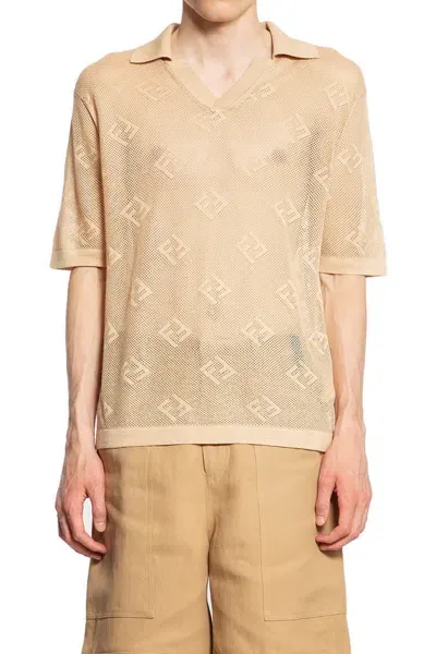 Fendi Short Sleeves In Brown