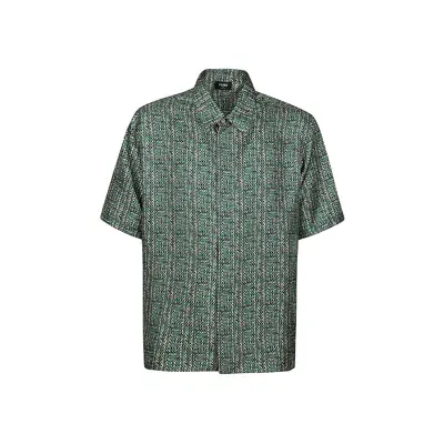 Fendi Silk Shirt In Green