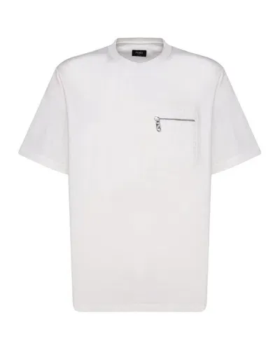 Fendi T-shirts And Polos In White