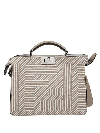 Fendi Handbag With Logo In White