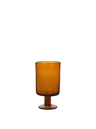 Ferm Living Oli Wine Glass In Orange