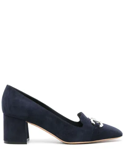 Ferragamo 60mm Mirelle Pumps In Blue