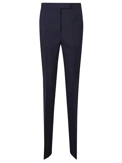 Ferragamo Wool Trousers In Blue