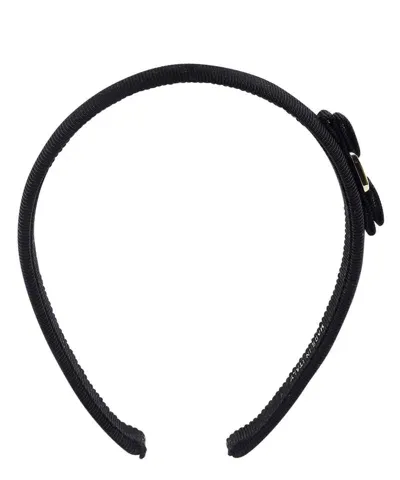 Ferragamo Fiocco Vara Headband In Black