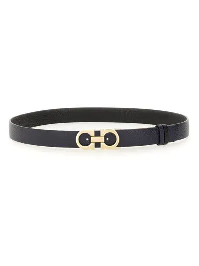 Ferragamo Gancini Belt In Black