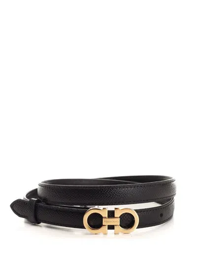 Ferragamo Gancini Belt In Black