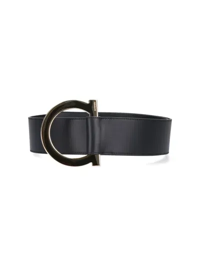 Ferragamo Gancini Belt In Black  