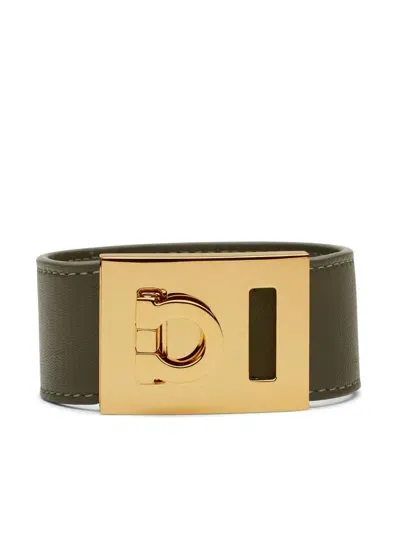 Ferragamo Gancini Bracelet - Mis 17 In Green