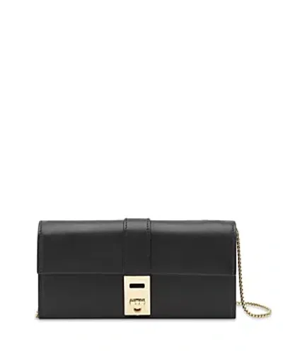 Ferragamo Hug Wallet With Chain In Black