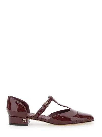 Ferragamo Lainette In Burgundy