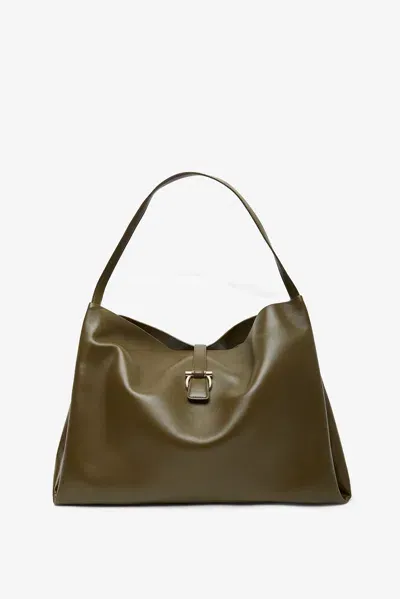 Ferragamo Large Green Tote Bag