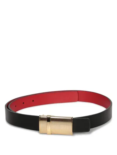 Ferragamo Salvatore  Buckle Reversible Belt In Black