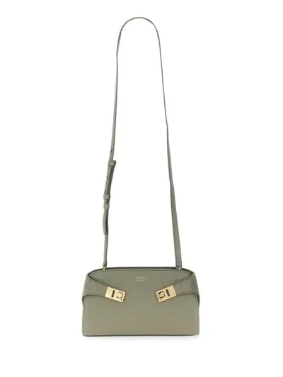 Ferragamo Salvatore  "hug" Shoulder Bag In Green