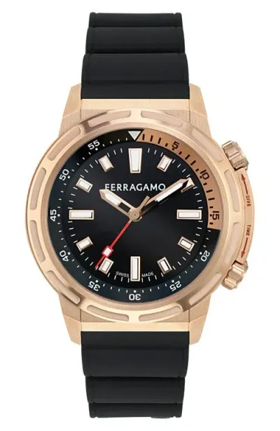 Ferragamo Sport Watch, 46mm In Black