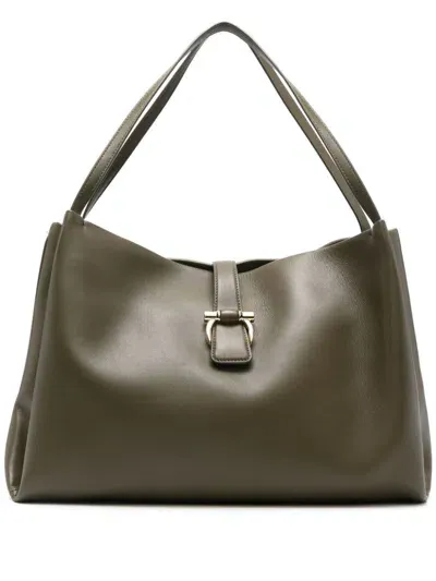 Ferragamo Women's Unstructured Tote Bag In Green