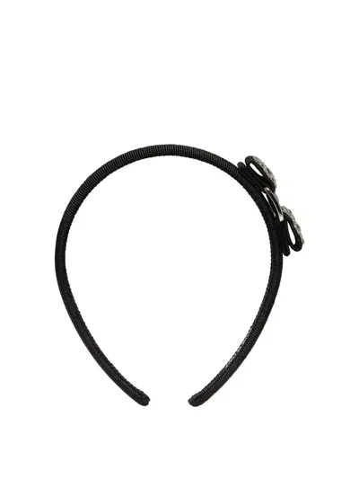 Ferragamo Vara Crystals Hair Accessories Black