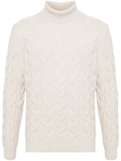 Fileria Cable-knit Jumper In White