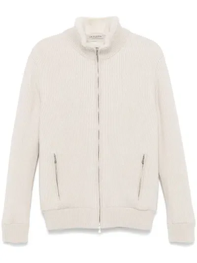 Fileria Cashmere Cardigan In White