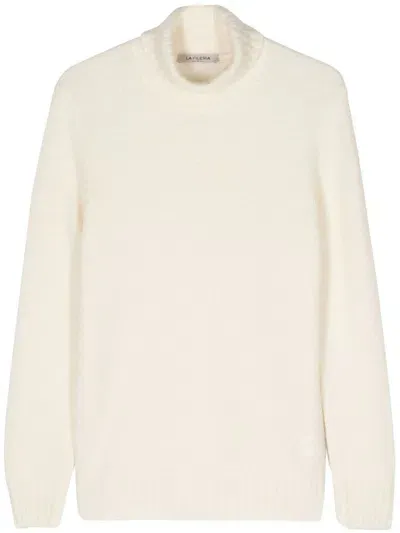 Fileria High-neck Sweater In White