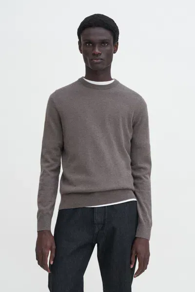 Filippa K Cotton Merino Sweater In Purple