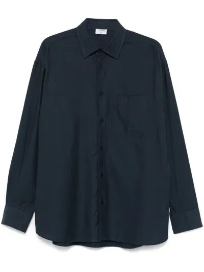 Filippa K Cotton Shirt In Blue