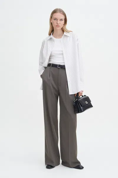 Filippa K Darcey Wool Trousers In Gray