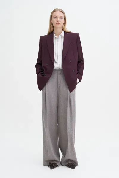 Filippa K Double Breasted Blazer In Purple