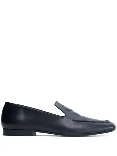 Filippa K Logo-embossed Soft Loafers In Black