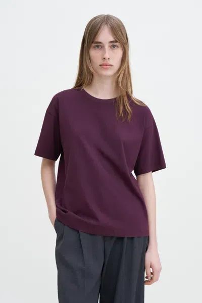 Filippa K Loose Fit Tee In Purple