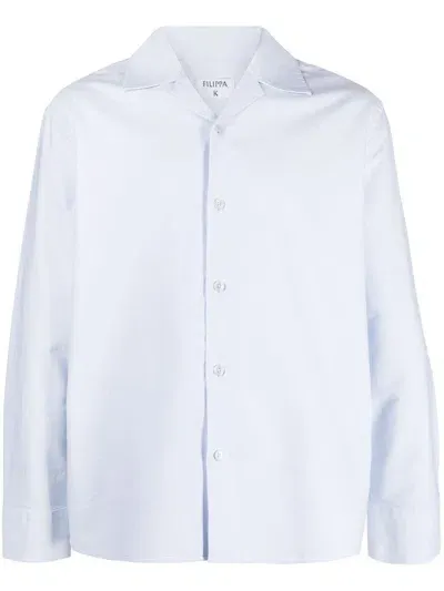 Filippa K Zachary Button-up Shirt In Blue