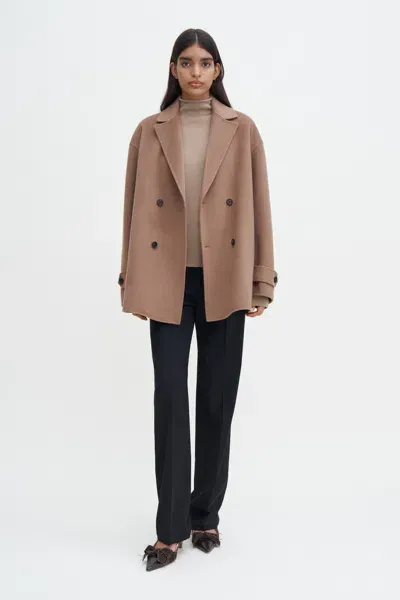 Filippa K Wool Cashmere Jacket In Brown