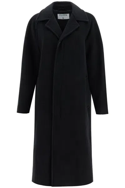 Filippa K Wool Carcoat In Black