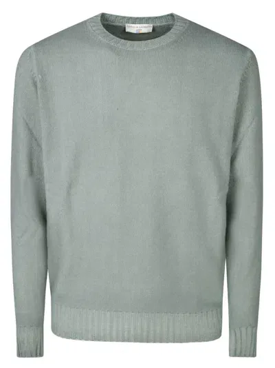 Filippo De Laurentiis Crewneck Wool Cashmere In Green