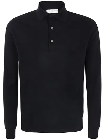 Filippo De Laurentiis Long Sleeves Cashmere Wool Polo Neck Clothing In Black