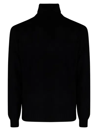 Filippo De Laurentiis Turtleneck Wool Cashmere In Purple